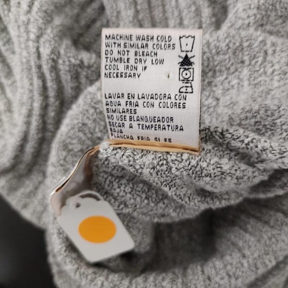 Kathy Lee Collection L Sweater Woman’s Solid Grey Turtleneck 1/2 Sleeve - Picture 2 of 8